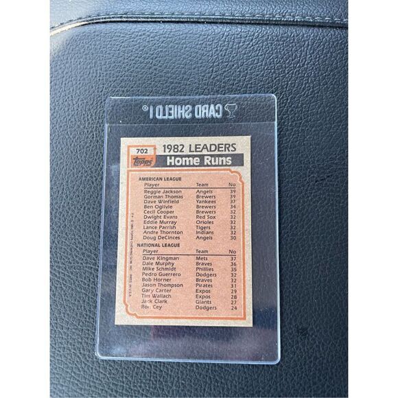 1983 topps Reggie Jackson,Gorman Thomas,￼ Dave Kingman, number 702 mint conditio - Picture 2 of 2